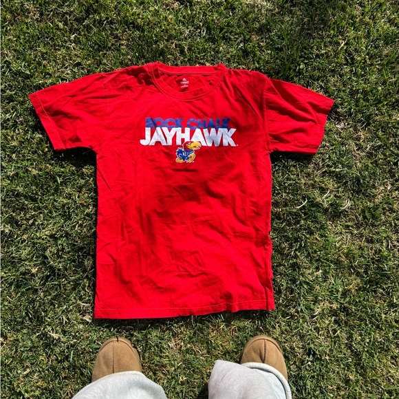 Kansas University Graphic Logo Tee NWOT - Picture 1 of 3